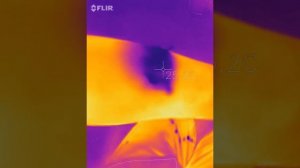 FLIR ONE PRO for iOS(サーモグラフィー）　アルコールをスプレーして風に当てると