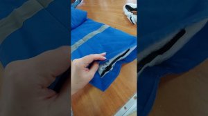 укоротить тёплые штаны