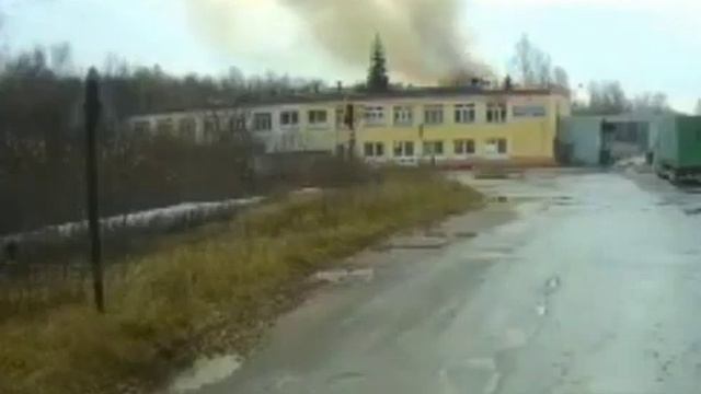 Момент взрыва на заводе Эластик / Рязанская область / шиловский район /п. Лесной