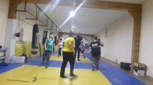 Разминка у боксеров