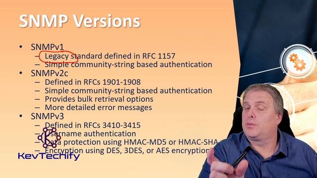 SNMP - Network Management - Enterprise Networking, Sec, and Automation - CCNA - KevTechify | vid 51 смотреть онлайн