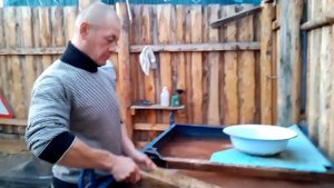 Доводка шлихового золота,Бурятия