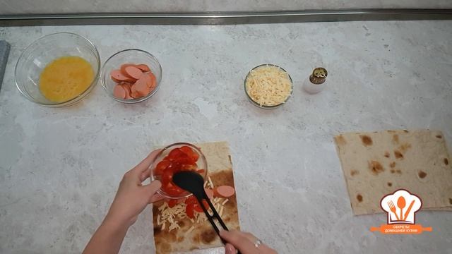 Быстрый завтрaк - Рулетик из армянского лаваша, рулет смотреть онлайн