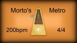 200 bpm 4/4 Metronome Woodblock (12 minutes)