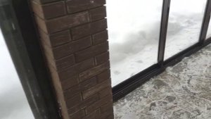 Зимний монтаж остекления веранды. Новая Москва.