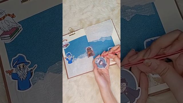 Harry Potter Winter Theme #journaling #artcraft #journalwithme #scrapbooking #selfie #art смотреть онлайн
