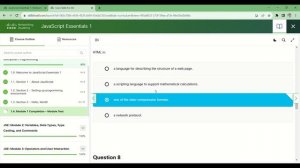 MODULE TEST 1 OF CISCO JAVASRIPT ESSENTIAL 1