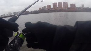 Рыбалка на спиннинг! Москва-река, начало сброса воды 24.11.2018