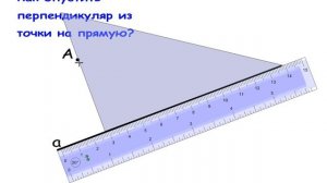 Как опустить перпендикуляр из точки на прямую