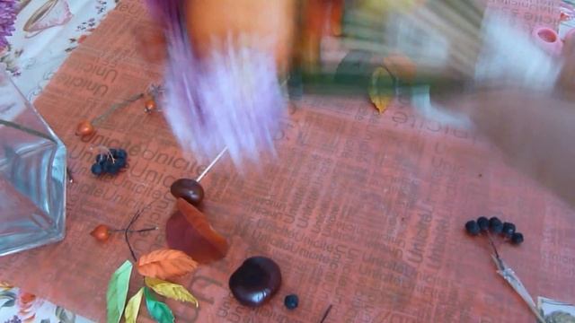 ОСЕННИЙ БУКЕТ/БУКЕТ ИЗ ФРУКТОВ И ЦВЕТОВ СВОИМИ РУКАМИ смотреть онлайн