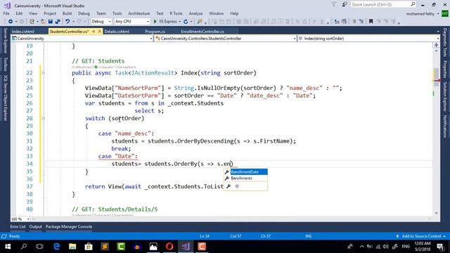 15- Sort In ASP NET CORE смотреть онлайн