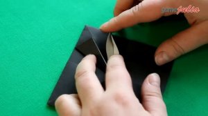 Оригами из бумаги БАБА ЯГА на Хэллоуин / Origami witch