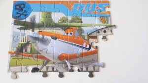 Jigsaw Planes Puzzle Disney Game Pixar Rompecabezas De Puzzles Kids Toys Dusty Puzzle TV