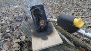 СЖЕГ ТЕЛЕФОН ГАЗОВОЙ ГОРЕЛКОЙ... Samsung на прочность..