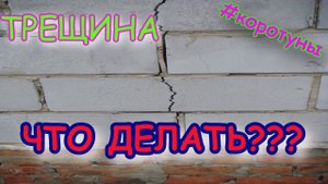 Трещина в стене Что делать?! коротун №17