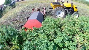 Уборка картофельной ботвы