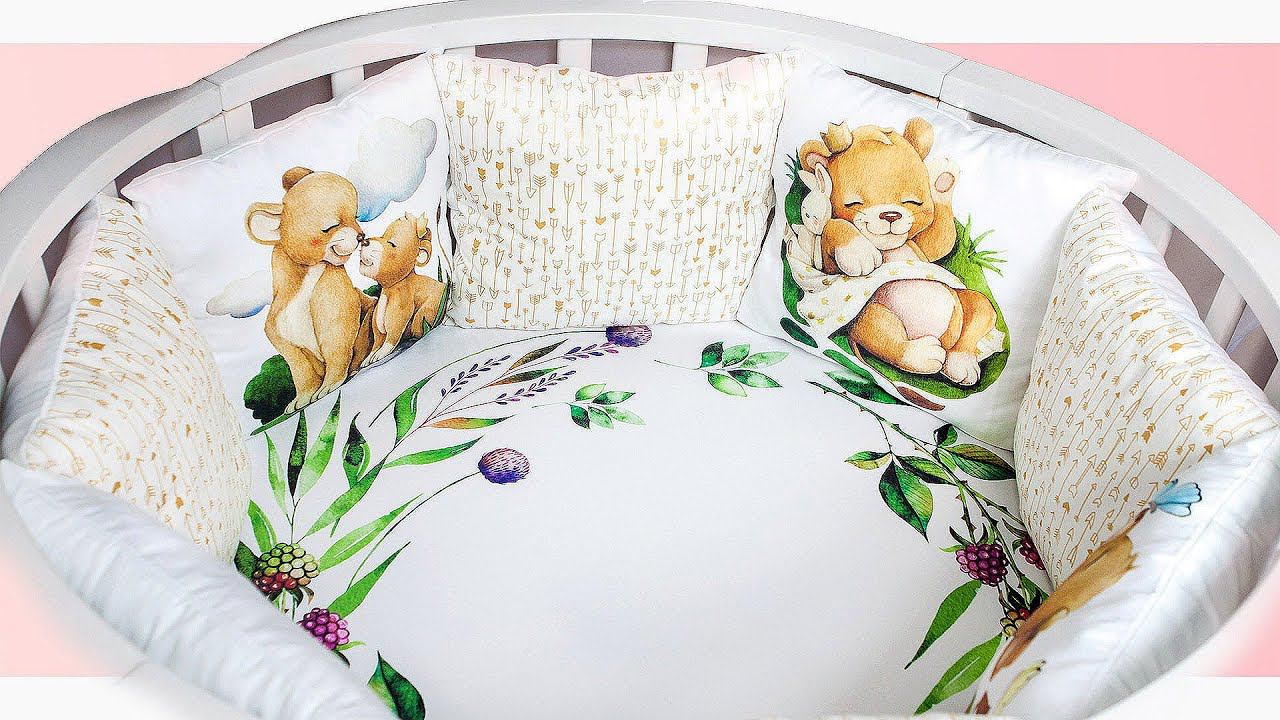 Сшила бортики в кроватку из панелей. Король Лев! смотреть онлайн