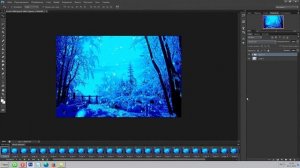 Снегопад (фотошоп Ps6)