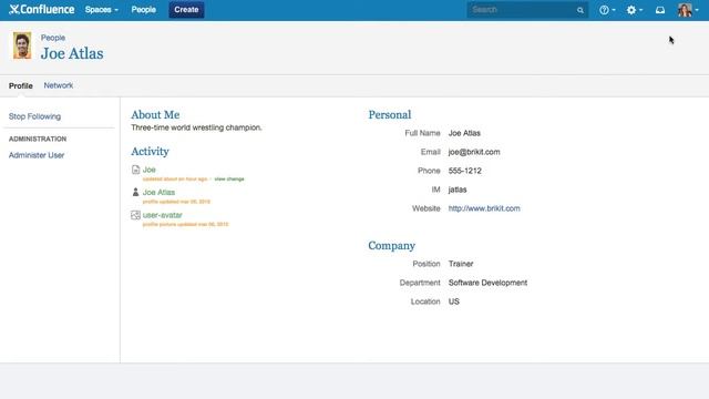 Atlassian Confluence 101 - Follow Users