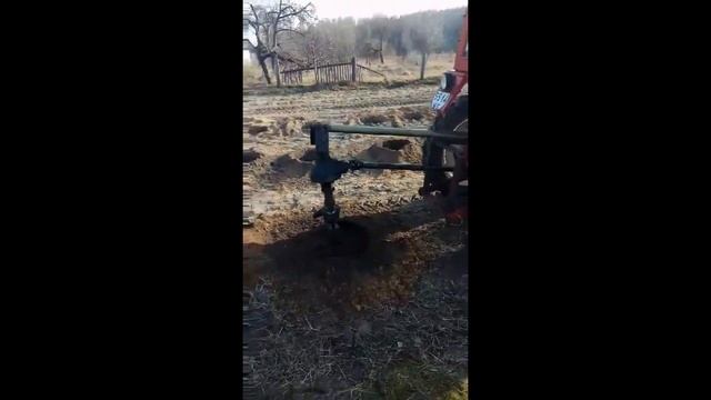 Самодельный бур на трактор Т-25 смотреть онлайн