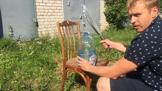 ВИДЕО-ТЕСТ МАЧЕТЕ КОВАНАЯ 95х18. Павловские ножи!