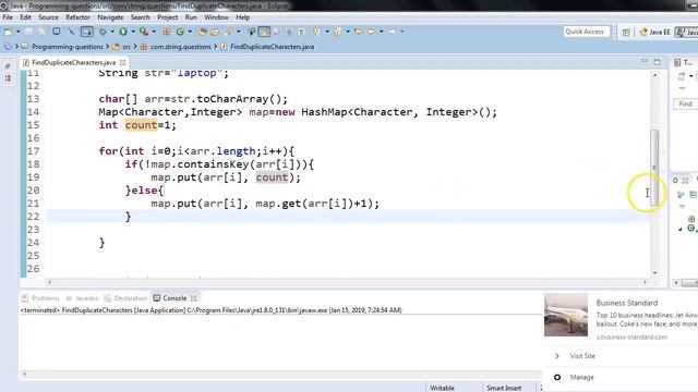 #3 : How to find duplicate characters | Java programming interview questions for selenium testers смотреть онлайн