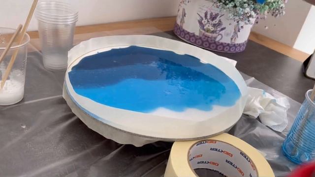Море из эпоксидный смолы / Делаем тарелку своими руками смотреть онлайн