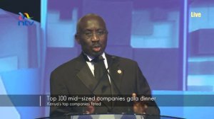 KPMG's CEO Joseph Mwaura's speech at the top 100 mid-sized companies  gala dinner