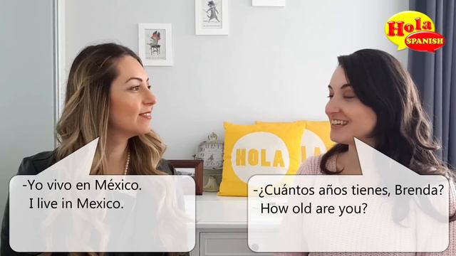 Basic Conversation Practice in Spanish for Beginners | HOLA SPANISH | BRENDA & ROMINA ROMANIELLO