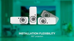 Optoma UHZ66 Eco-friendly compact high brightness 4K UHD home laser projector