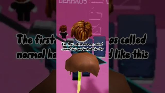 The first roblox hair