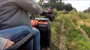 Косяки Cforce 600 и покатушка перед работой.