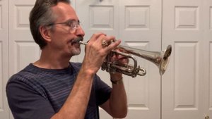 Rare 1909 Conn A/Bb Perfected Wonderphone Cornet.  Made in Elkhart, Indiana. Playing in A, Bb and B