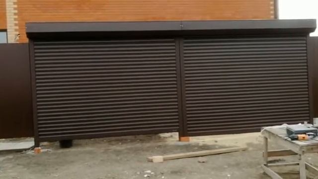 Двое рольворот DoorHan цвет коричневый (umdom123.ru) смотреть онлайн