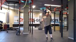 Triceps routine: 12kg and 16kg kettlebells. Трицепс: гири 12кг и 16кг напопа.
