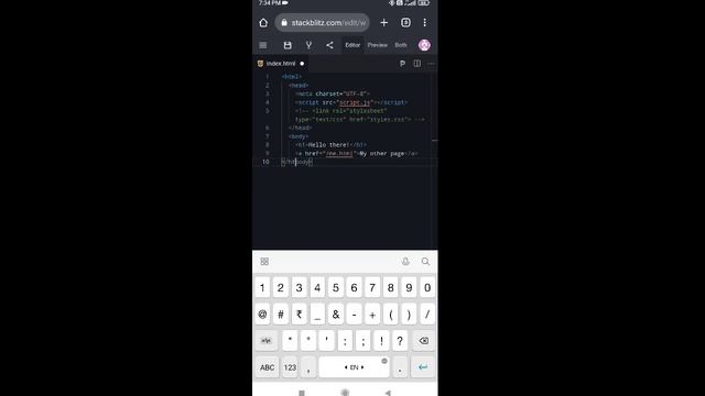 HOW TO DO CODING ON MOBILE//REACT & NODE.js ON BROWSER //IN TELUGU