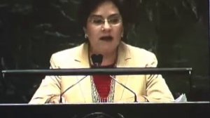 Embajadora Patricia Espinosa, en la sesión de Alto Nivel de la Asamblea General de la ONU