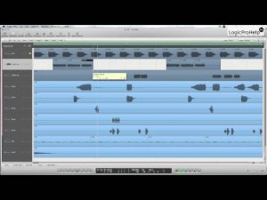 Logic Pro 9 Привязка аудио региона к транзиентам другого аудио региона [Logic Pro Help]