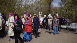 Крестный ход по мемориальной зоне Московского парка Победы, 9 мая 2022 года.