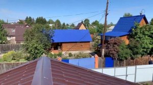 Установка флюгера на крышу!