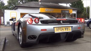 UNIQUE Ferrari Enzo LOUD Acceleration, TERRORIZES small village!