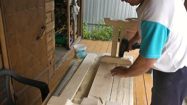 Изготовление скамеек для летней обеденной зоны! смотреть онлайн