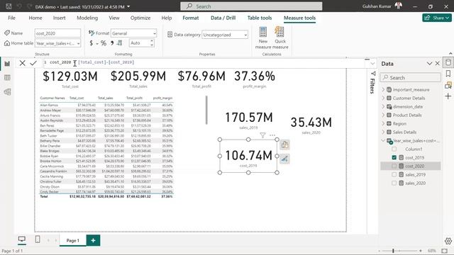 Data Modeling in PowerBI Part3- Solving Business Problems - Measure Tables #datamodeling #powerbi