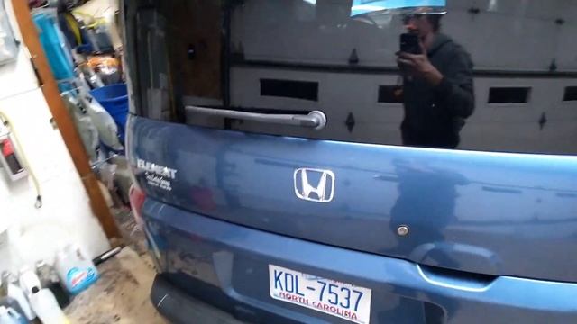 Honda Element reverse lamps lighting with open hatch mod смотреть онлайн