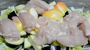 Еда для диабетика | Как вкусно приготовить куриное филе с овощами в духовке. После еды - сахар норм