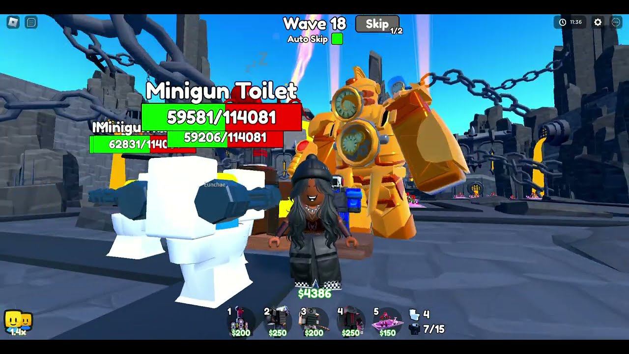 [Toilet Tower Defense] Glitch toilet уничтожил нас на 40 волне.