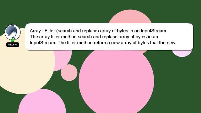Array : Filter (search and replace) array of bytes in an InputStream смотреть онлайн