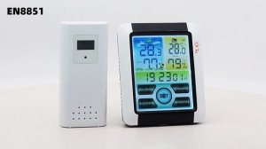 Домашняя метеостанция с беспроводным датчиком и часами