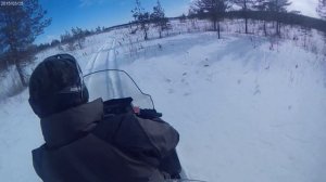По болоту на снегоходе(3) Lynx 59 YETI 600 ACE