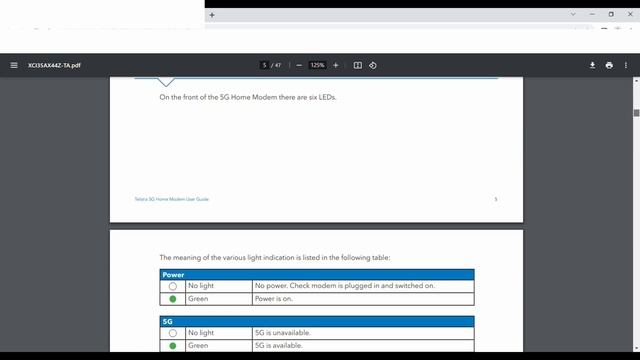 Telstra 5G Home Broadband AW1000 modem - 5th Firmware update and new detailed modem user guide.